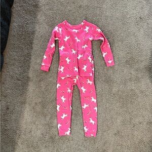 🌼5/$10🌼GAP Pink Unicorn Pajama Set size 4